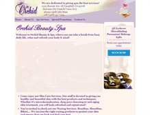 Tablet Screenshot of orchidbeautyspa.com